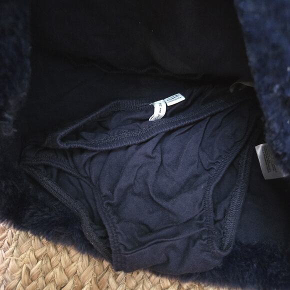 Janie and Jack Navy dress with fur, 12-18mos New WithOUT Tags - Picture 3 of 7